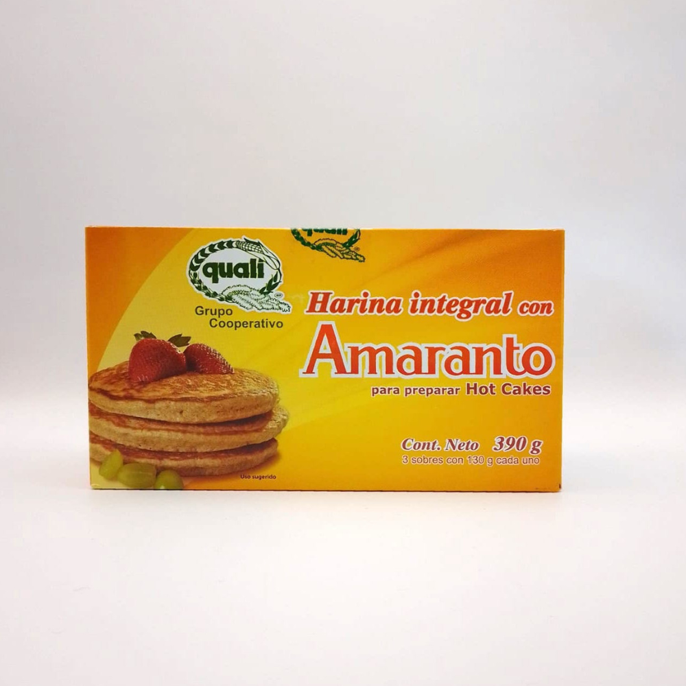 Harina con amaranto para preparar hot cakes Quali, 390 g – Mercado  Insurgente