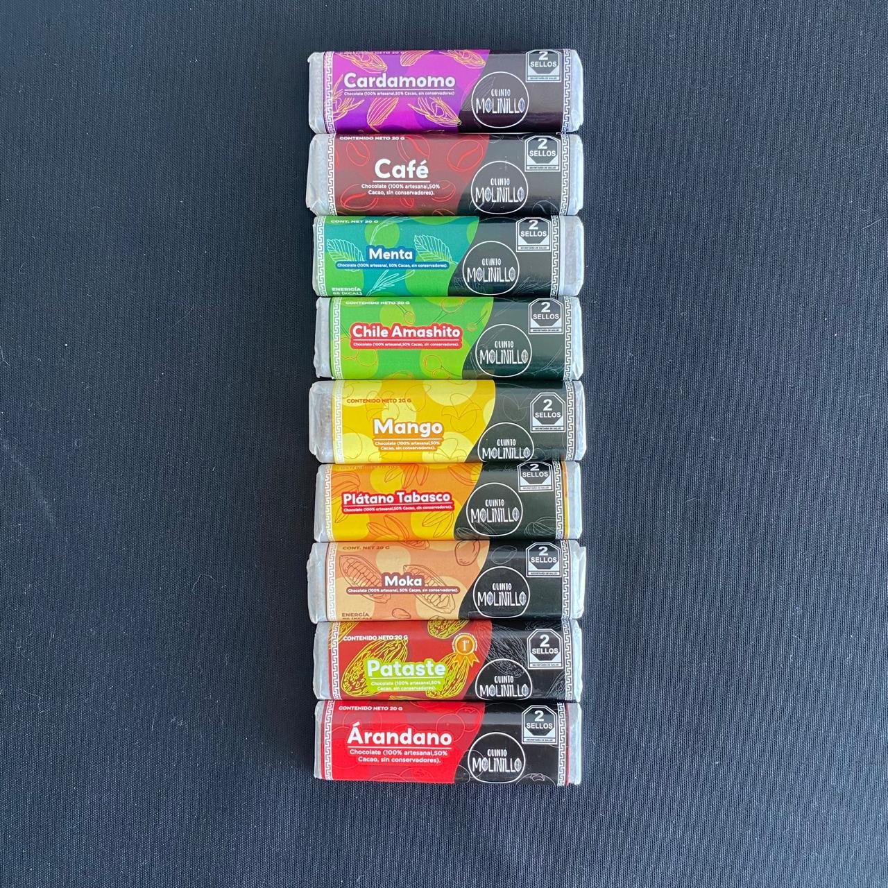 Kit de degustación de barritas de chocolate Quinto Molinillo