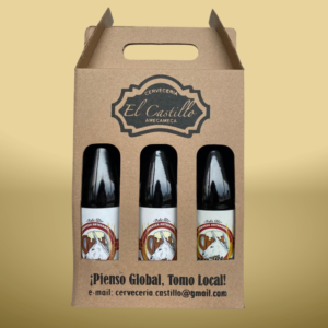 Trío de cerveza artesanal Burra Blanca